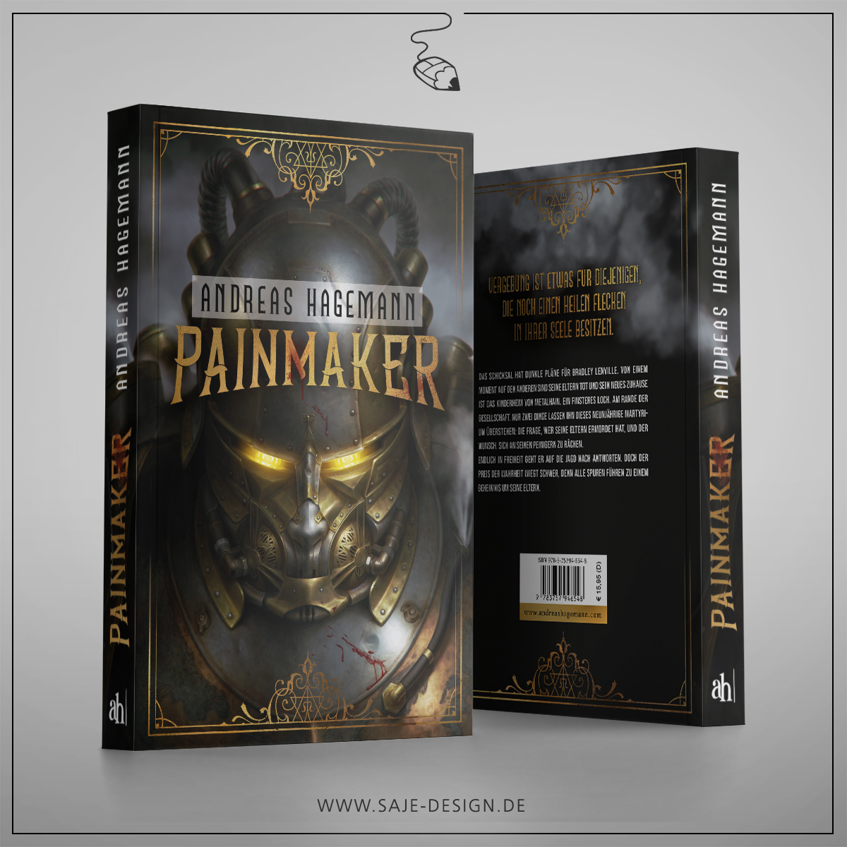 Buchumschlag, Buchhandelsausgabe: Painmaker, Andreas Hagemann