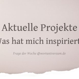 Aktuelle Projekte: Was hat mich inspiriert?