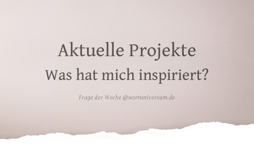 Aktuelle Projekte: Was hat mich inspiriert?