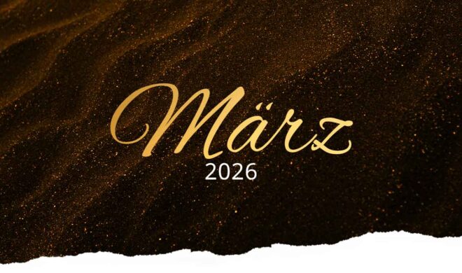 Header: Monatsrückblick März 2026