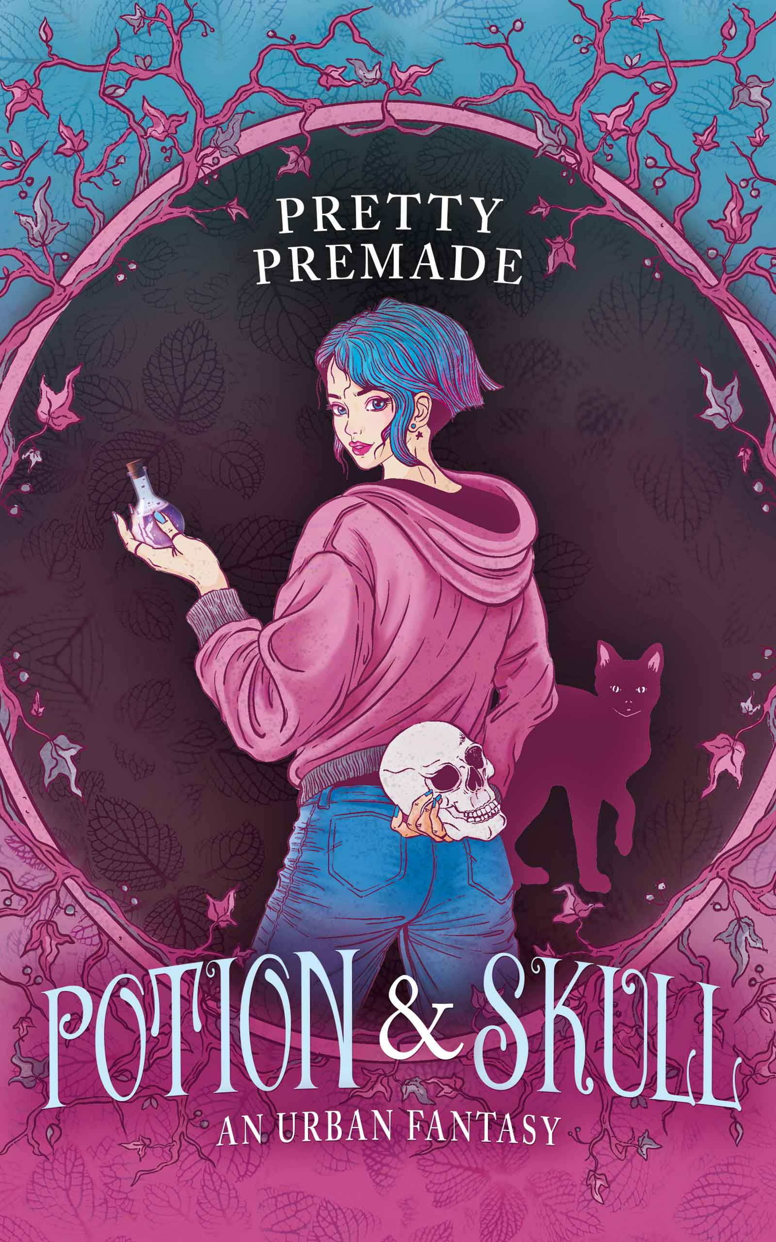 Premade Buchcover "Potion & Skull"